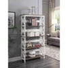 60" Oxford 5 Tier Bookcase - Breighton Home Driftwood/white -My Book Perch Sales Store unnamed file 1010