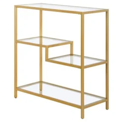 Henn& Hart 36" Tall Gold Bookcase - Henn&Hart -My Book Perch Sales Store unnamed file 1025