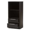15.47" 2 Drawer Carlingford Modern and Contemporary Espresso Finished Wood Bookshelf Brown - Baxton Studio -My Book Perch Sales Store unnamed file 1041