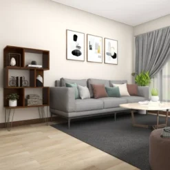 61" Metal and Wood 3 Shelf Books Shelf Brown - Olivia & May -My Book Perch Sales Store unnamed file 1062