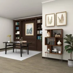 61" Metal and Wood 3 Shelf Books Shelf Brown - Olivia & May -My Book Perch Sales Store unnamed file 1064