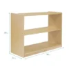 ECR4Kids Birch 2 Shelf Storage Cabinet without Back, Wood Book Shelf Organizer -My Book Perch Sales Store unnamed file 1070