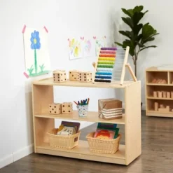 ECR4Kids Birch 2 Shelf Storage Cabinet without Back, Wood Book Shelf Organizer -My Book Perch Sales Store unnamed file 1073