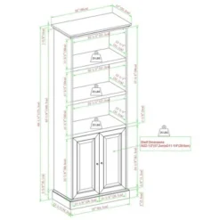 Alastair Transitional Classic Storage Hutch - Saracina Home Dark Walnut -My Book Perch Sales Store unnamed file 1123