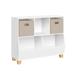 35" Kids' Catch-All Multi-Cubby Toy Organizer with 2 Bins - RiverRidge Home Turquoise -My Book Perch Sales Store unnamed file 114