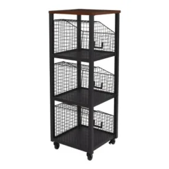 3 Drawer Hanover Storage Console Black - OSP Home Furnishings -My Book Perch Sales Store unnamed file 1151