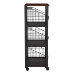 3 Drawer Hanover Storage Console Black - OSP Home Furnishings -My Book Perch Sales Store unnamed file 1152