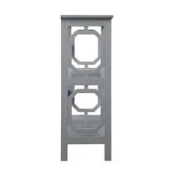 32.5" Omega 3 Tier Bookcase Gray - Breighton Home -My Book Perch Sales Store unnamed file 1163