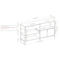 30" Covington Storage Blend Console - Saracina Home Rustic Oak -My Book Perch Sales Store unnamed file 1188