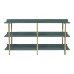 31.88" Prista 3 Tier Display Shelf - miBasics Antique Gray/gold -My Book Perch Sales Store unnamed file 1195