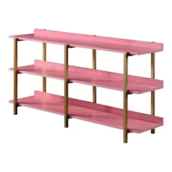 31.88" Prista 3 Tier Display Shelf - miBasics Antique Gray/gold -My Book Perch Sales Store unnamed file 1197