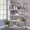 Ketano Metal 4-Shelf Bookcase in Chrome - Furniture of America -My Book Perch Sales Store unnamed file 1212