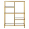 Henn& Hart 42" Tall Brass Finish Bookcase - Henn&Hart -My Book Perch Sales Store unnamed file 1275