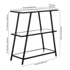 Henn& Hart 36 in. Tall Black Bronze Bookcase - Henn&Hart -My Book Perch Sales Store unnamed file 1341