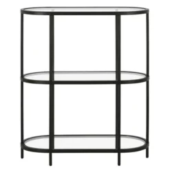 Henn& Hart Black Bronze Bookcase - Henn&Hart