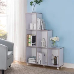 Chapin 6-Compartment Wood Bookcase in White - Furniture of America -My Book Perch Sales Store unnamed file 1380