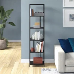 Henn& Hart 18" Wide Black Bronze Bookcase - Henn&Hart -My Book Perch Sales Store unnamed file 1417