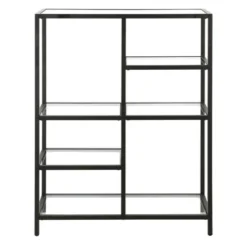 Henn& Hart Black Bronze Bookcase - Henn&Hart