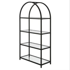 Henn& Hart 62 in. Arched Black Bronze Bookcase - Henn&Hart -My Book Perch Sales Store unnamed file 1443