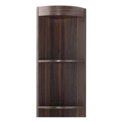 Maleena 5-Shelf Corner Wood Bookcase in Dark Walnut - Furniture of America -My Book Perch Sales Store unnamed file 1455