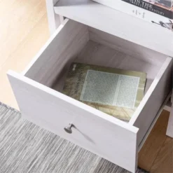 Stokes Wood 4-Shelf 71-Inch Standard Bookcase in White Oak - Furniture of America -My Book Perch Sales Store unnamed file 1495