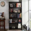 Iman 5-Shelf Wood Bookcase in Dark Gray and Black - Furniture of America -My Book Perch Sales Store unnamed file 1497