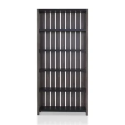 Iman 5-Shelf Wood Bookcase in Dark Gray and Black - Furniture of America -My Book Perch Sales Store unnamed file 1500