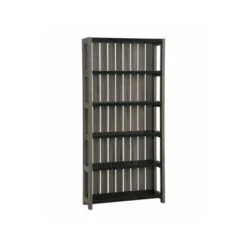 Iman 5-Shelf Wood Bookcase in Dark Gray and Black - Furniture of America -My Book Perch Sales Store unnamed file 1502
