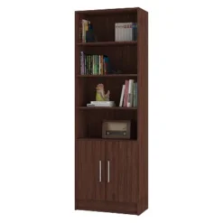 71.85" Catarina Cabinet - Manhattan Comfort Nut Brown