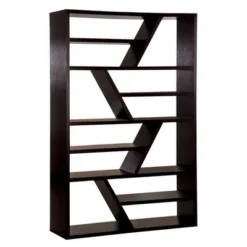 Israel Contemporary Wood Bookcase in Espresso - Furniture of America -My Book Perch Sales Store unnamed file 1517