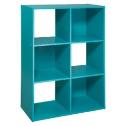 11" 6 Cube Organizer Shelf - Room Essentials Turquoise -My Book Perch Sales Store unnamed file 1593