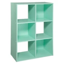 11" 6 Cube Organizer Shelf - Room Essentials Turquoise -My Book Perch Sales Store unnamed file 1594