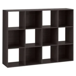 11" 12 Cube Organizer Shelf - Room Essentials™ Espresso Brown -My Book Perch Sales Store unnamed file 1606