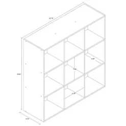 11" 9 Cube Organizer Shelf - Room Essentials Espresso 9 11" 9 Cube Organizer Shelf - Room Essentials Espresso -My Book Perch Sales Store unnamed file 1615