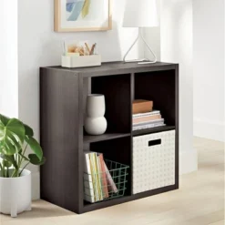4 Cube Organizer - Brightroom™ Black Oak