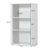 Costway 2 PCS 3 Tier Open Shelf Bookcase Multi-functional Storage Display Cabinet White -My Book Perch Sales Store unnamed file 166