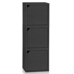 Way Basics Eco Stackable Connect Door Cube Modular Cubby Organizer Storage System Black -My Book Perch Sales Store unnamed file 1736