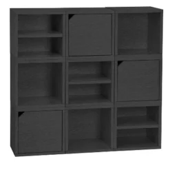 Way Basics Eco Stackable Connect Door Cube Modular Cubby Organizer Storage System Black -My Book Perch Sales Store unnamed file 1738