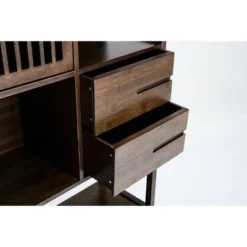 Selma Bamboo Bookcase Right Facing Spindle Cabinet - Boraam Natural -My Book Perch Sales Store unnamed file 1750