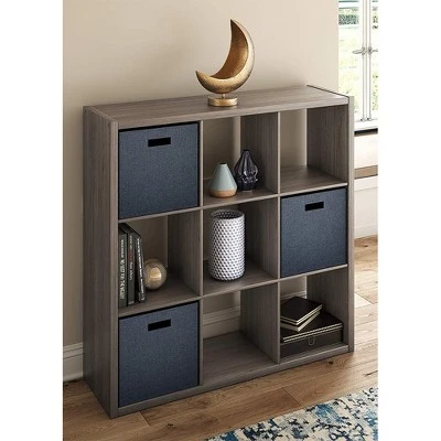 ClosetMaid 459000 Heavy Duty Decorative Bookcase Open Back 9-Cube Storage Organizer in Graphite Gray with Hardware for Closet, Home, Office, or Toys 3 ClosetMaid 459000 Heavy Duty Decorative Bookcase Open Back 9-Cube Storage Organizer in Graphite Gray with Hardware for Closet, Home, Office, or Toys