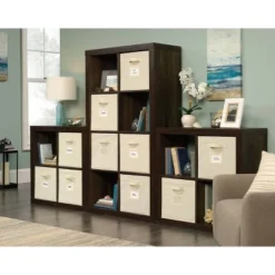 Stow Away 8 Cube Organizer Smoked Oak - Sauder -My Book Perch Sales Store unnamed file 1769