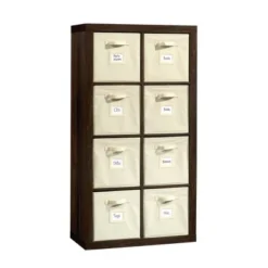 Stow Away 8 Cube Organizer Smoked Oak - Sauder -My Book Perch Sales Store unnamed file 1770