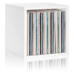 Way Basics Eco Stackable Vinyl Record Storage Cube White 15 Way Basics Eco Stackable Vinyl Record Storage Cube White -My Book Perch Sales Store unnamed file 1775