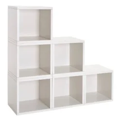 Way Basics Eco Stackable Vinyl Record Storage Cube White 19 Way Basics Eco Stackable Vinyl Record Storage Cube White -My Book Perch Sales Store unnamed file 1779