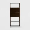 Selma Bamboo Bookcase Left Facing Spindle Cabinet - Boraam Natural