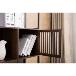 Selma Bamboo Bookcase Left Facing Spindle Cabinet - Boraam Natural -My Book Perch Sales Store unnamed file 1918