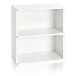 24" Webster 2 Shelf Eco Friendly Bookcase and Storage Shelf - Way Basics White -My Book Perch Sales Store unnamed file 1964