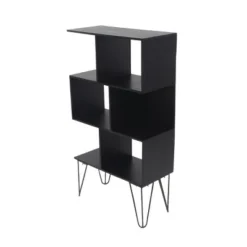 Mid-Century Modern Wooden Cube Shelf - Olivia & May Black -My Book Perch Sales Store unnamed file 2023