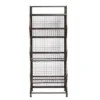 54" Clendon Metal Bin Étagère Bronze/Silver - HomeFare 1 54" Clendon Metal Bin Étagère Bronze/Silver - HomeFare -My Book Perch Sales Store unnamed file 2072