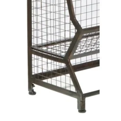 54" Clendon Metal Bin Étagère Bronze/Silver - HomeFare -My Book Perch Sales Store unnamed file 2073